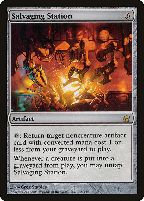 Magic the Gathering Card - Salvaging Station - MTG Circle