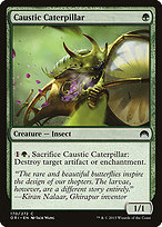 Magic the Gathering Card - Caustic Caterpillar - MTG Circle