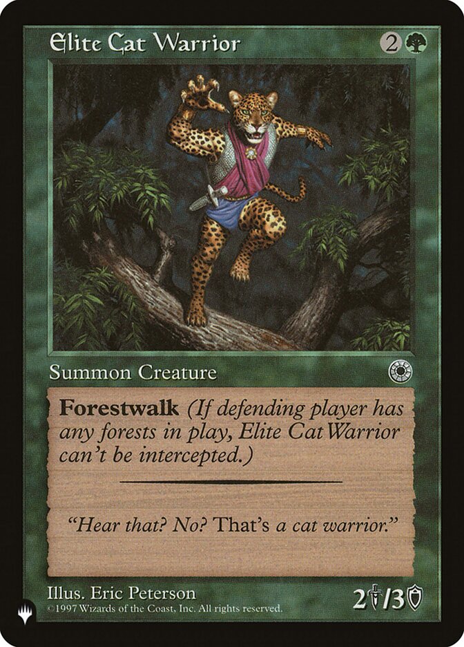 Magic the Gathering Card - Elite Cat Warrior - MTG Circle