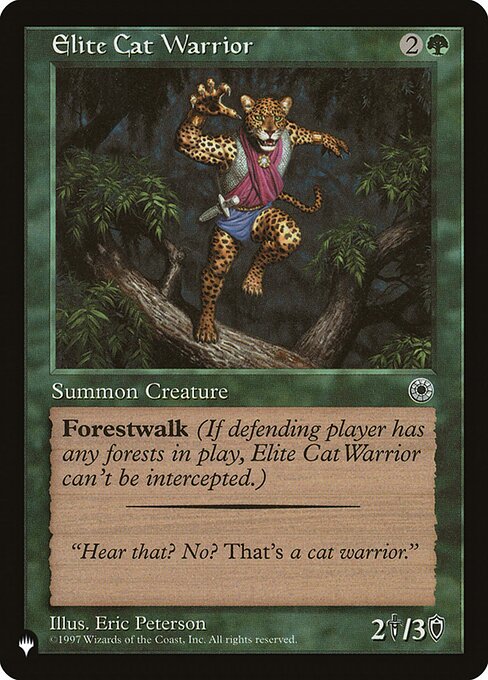 Magic the Gathering Card - Elite Cat Warrior - MTG Circle