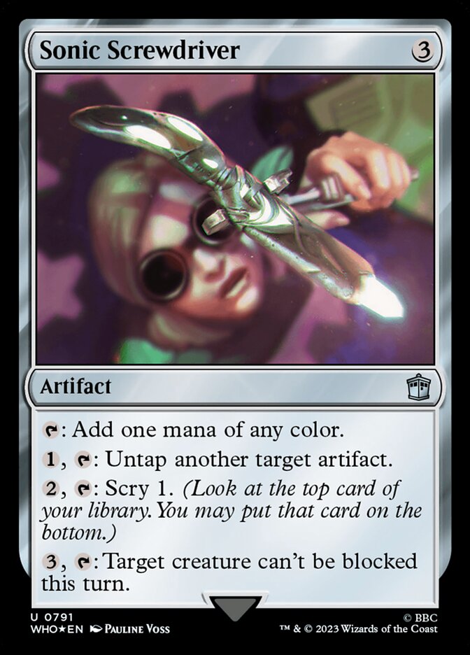 Magic the Gathering Card - Sonic Screwdriver - MTG Circle