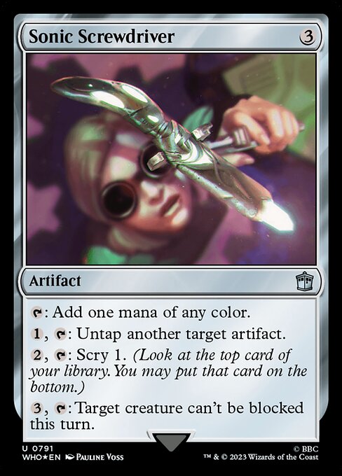 Magic the Gathering Card - Sonic Screwdriver - MTG Circle