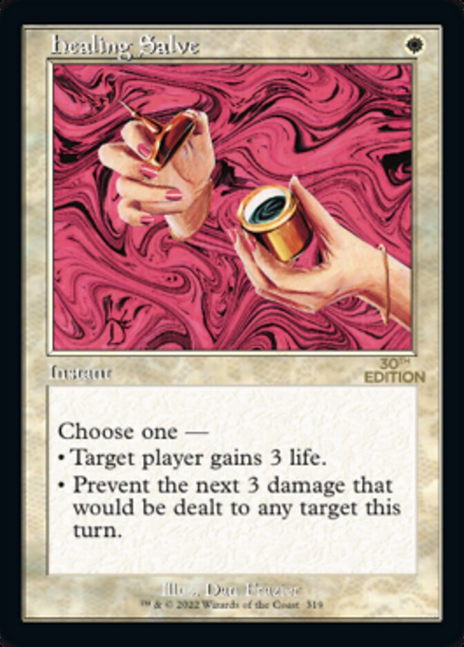 Magic the Gathering Card - Healing Salve - MTG Circle