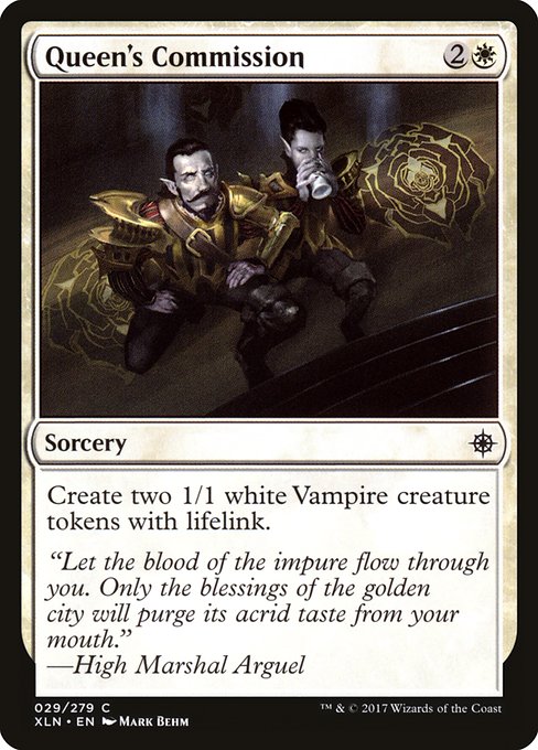 Magic the Gathering Card - Queen's Commission - MTG Circle