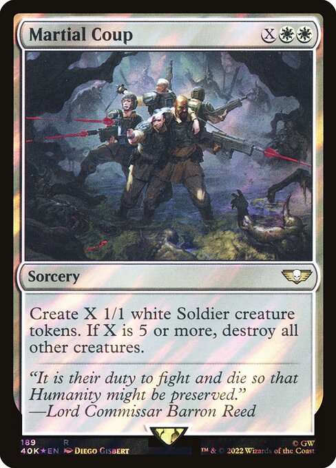 Magic the Gathering Card - Martial Coup - MTG Circle