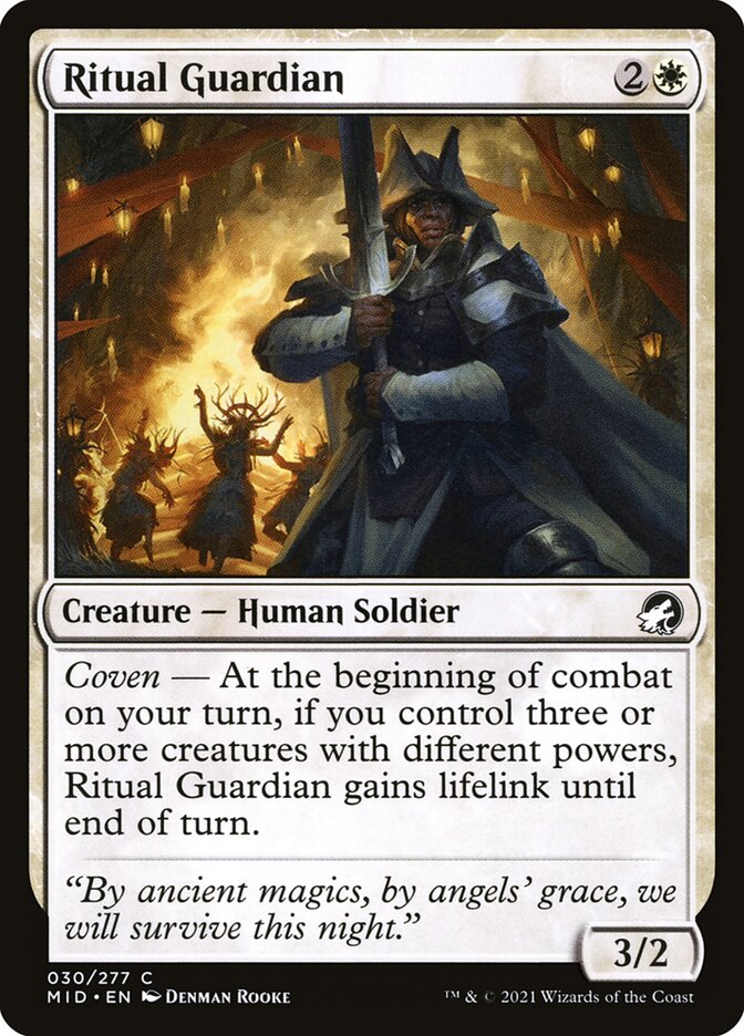 Magic the Gathering Card - Ritual Guardian - MTG Circle