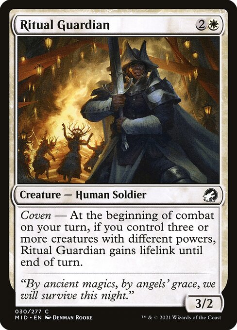Magic the Gathering Card - Ritual Guardian - MTG Circle
