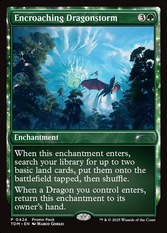Magic the Gathering Card - Encroaching Dragonstorm - MTG Circle