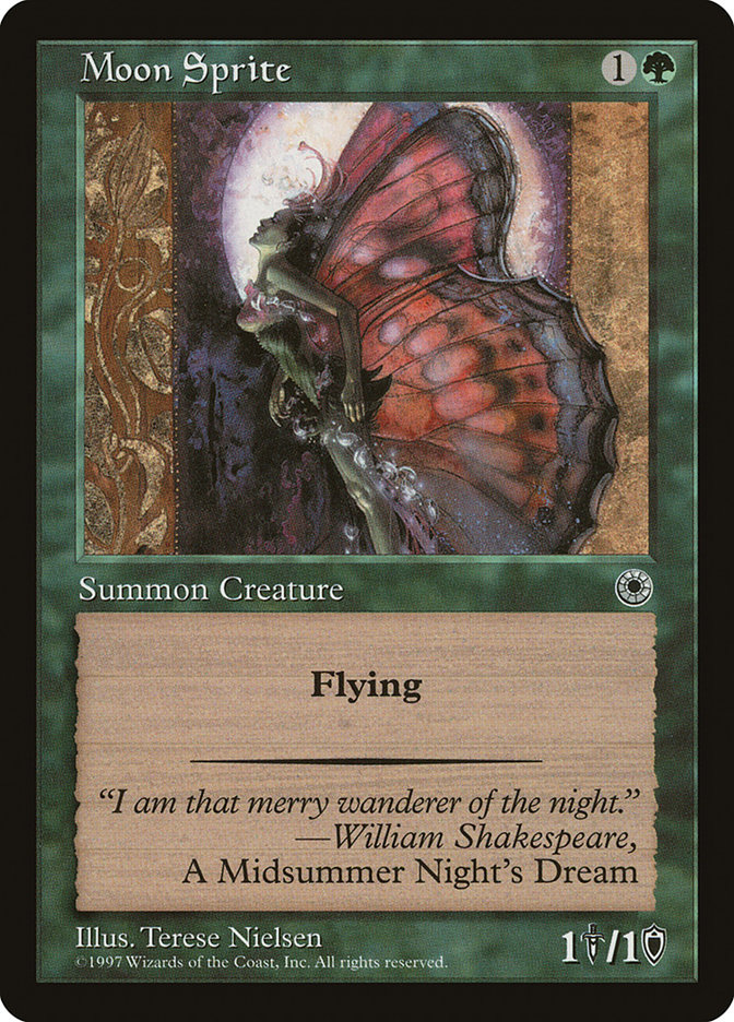 Magic the Gathering Card - Moon Sprite - MTG Circle