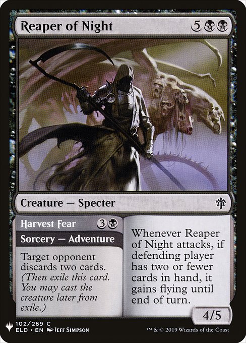 Magic the Gathering Card - Reaper of Night // Harvest Fear - MTG Circle