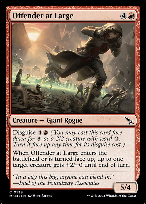 Magic the Gathering Card - Offender at Large - MTG Circle