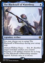 Magic the Gathering Card - The Blackstaff of Waterdeep - MTG Circle