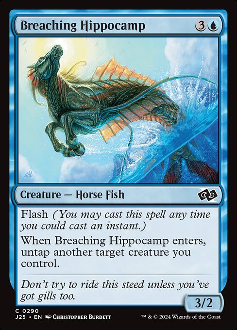 Magic the Gathering Card - Breaching Hippocamp - MTG Circle