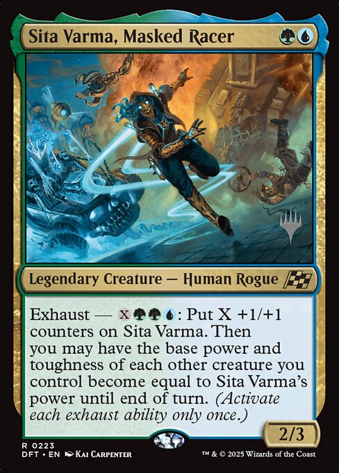 Magic the Gathering Card - Sita Varma, Masked Racer - MTG Circle