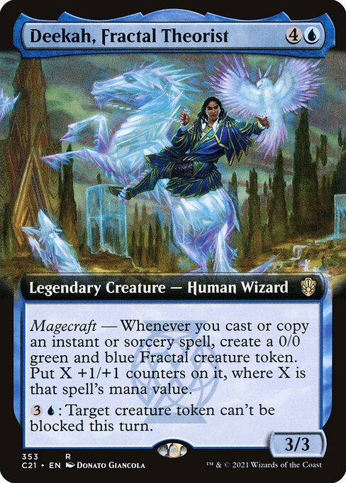 Magic the Gathering Card - Deekah, Fractal Theorist - MTG Circle