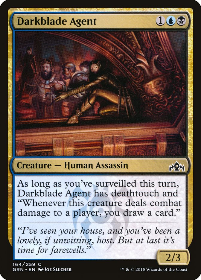 Magic the Gathering Card - Darkblade Agent - MTG Circle