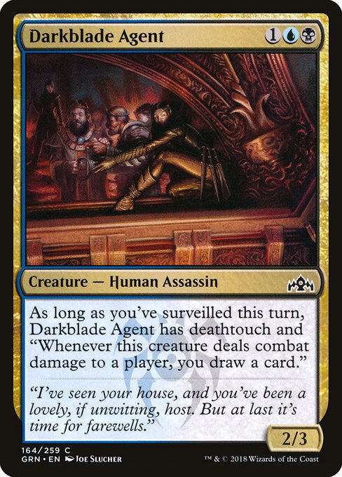 Magic the Gathering Card - Darkblade Agent - MTG Circle