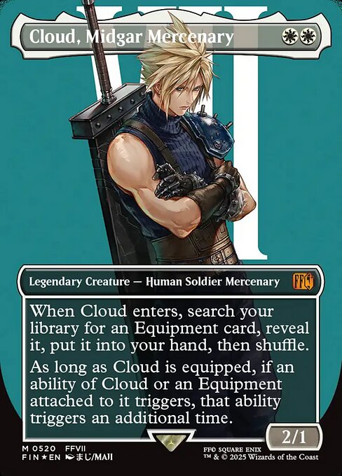 Magic the Gathering Card - Cloud, Midgar Mercenary - MTG Circle