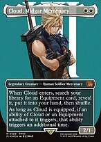 Magic the Gathering Card - Cloud, Midgar Mercenary - MTG Circle