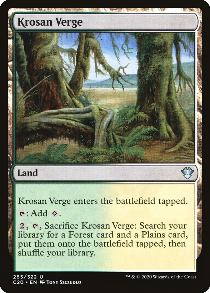 Magic the Gathering Card - Krosan Verge - MTG Circle