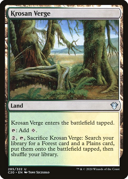 Magic the Gathering Card - Krosan Verge - MTG Circle