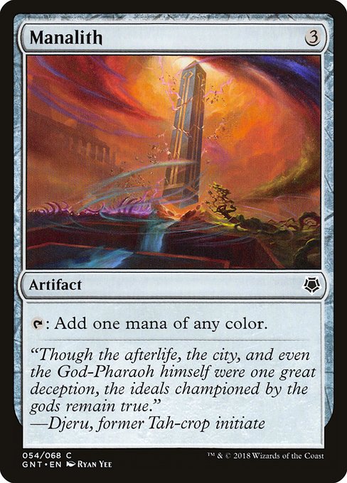 Magic the Gathering Card - Manalith - MTG Circle