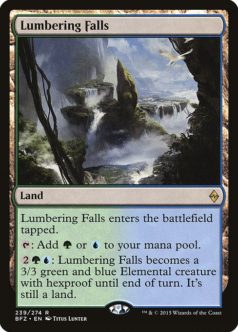 Magic the Gathering Card - Lumbering Falls - MTG Circle