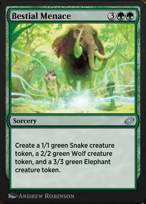 Magic the Gathering Card - Bestial Menace - MTG Circle