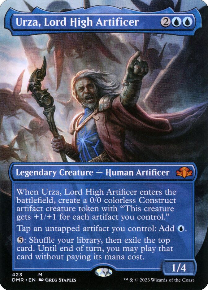 Magic the Gathering Card - Urza, Lord High Artificer - MTG Circle