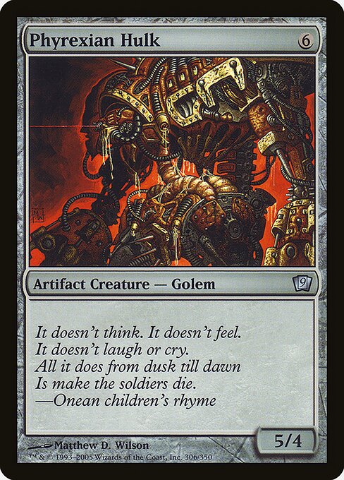Magic the Gathering Card - Phyrexian Hulk - MTG Circle