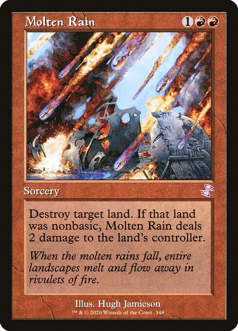 Magic the Gathering Card - Molten Rain - MTG Circle