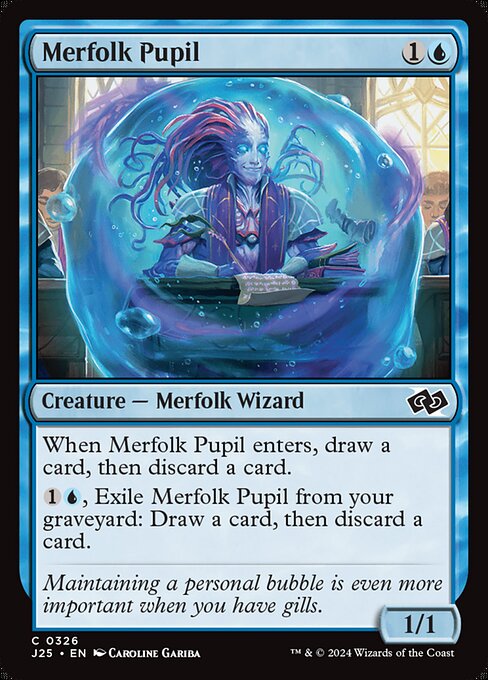 Magic the Gathering Card - Merfolk Pupil - MTG Circle