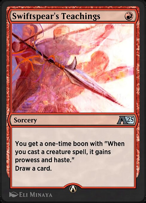 Magic the Gathering Card - Swiftspear's Teachings - MTG Circle