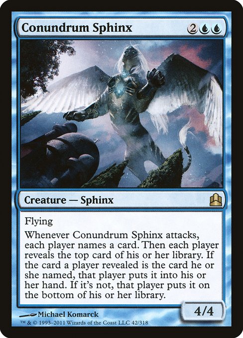 Magic the Gathering Card - Conundrum Sphinx - MTG Circle