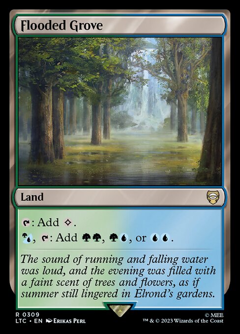 Magic the Gathering Card - Flooded Grove - MTG Circle
