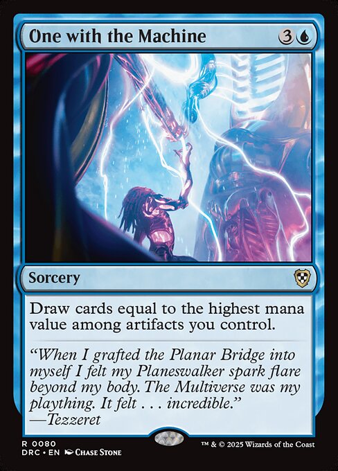 Magic the Gathering Card - One with the Machine - MTG Circle