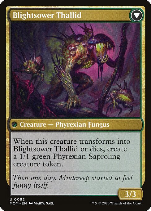 Magic the Gathering Card - Blightsower Thallid - MTG Circle