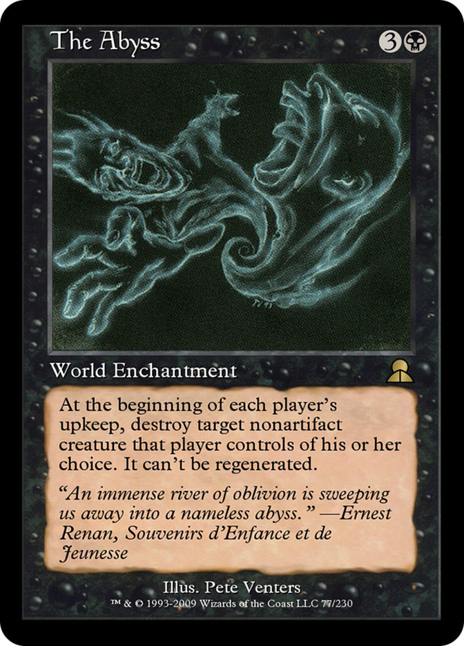 Magic the Gathering Card - The Abyss - MTG Circle
