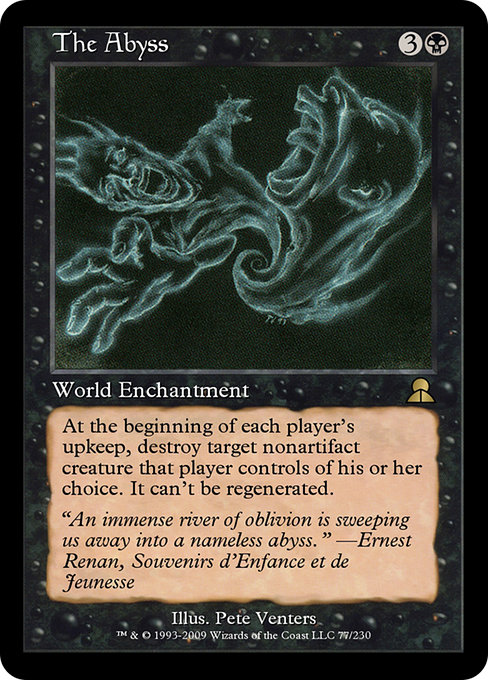 Magic the Gathering Card - The Abyss - MTG Circle