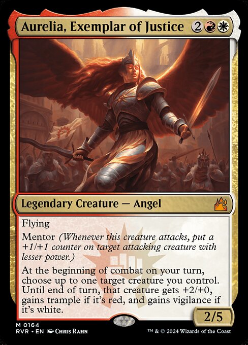 Magic the Gathering Card - Aurelia, Exemplar of Justice - MTG Circle