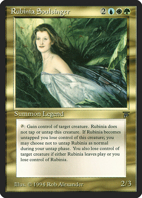 Magic the Gathering Card - Rubinia Soulsinger - MTG Circle