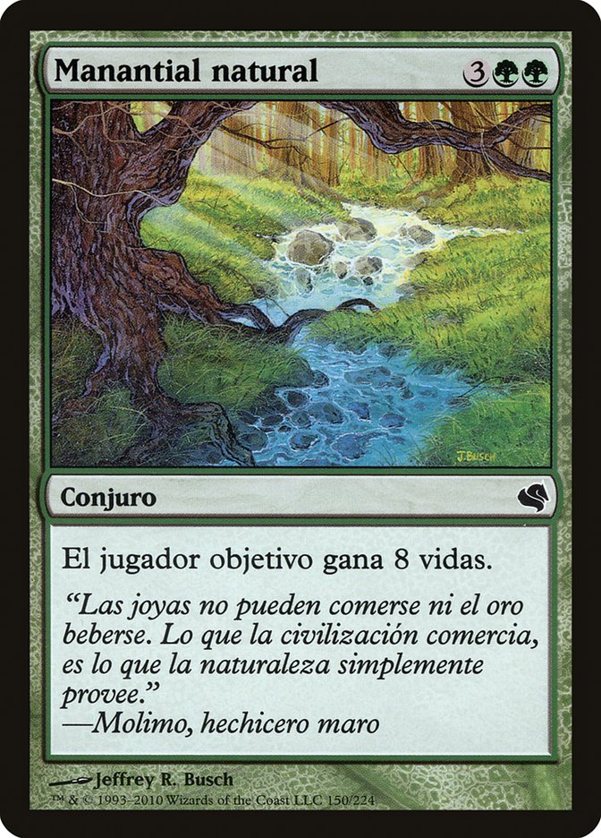 Magic the Gathering Card - Natural Spring - MTG Circle