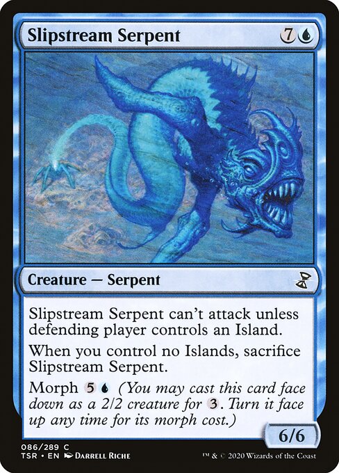 Magic the Gathering Card - Slipstream Serpent - MTG Circle