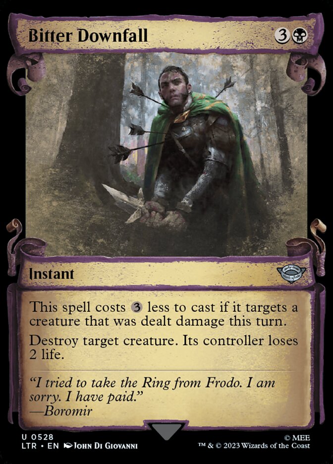 Magic the Gathering Card - Bitter Downfall - MTG Circle