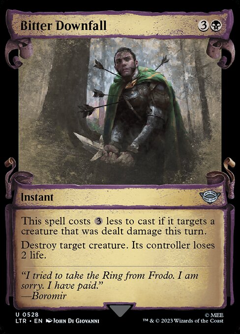 Magic the Gathering Card - Bitter Downfall - MTG Circle
