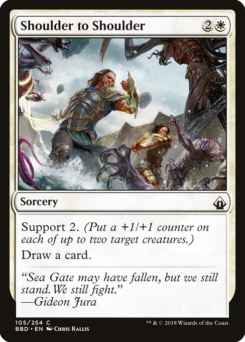 Magic the Gathering Card - Shoulder to Shoulder - MTG Circle