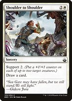Magic the Gathering Card - Shoulder to Shoulder - MTG Circle