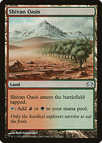 Magic the Gathering Card - Shivan Oasis - MTG Circle
