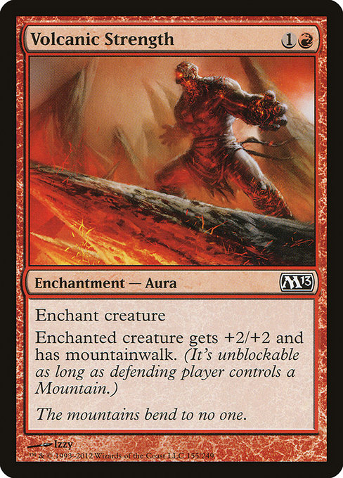Magic the Gathering Card - Volcanic Strength - MTG Circle