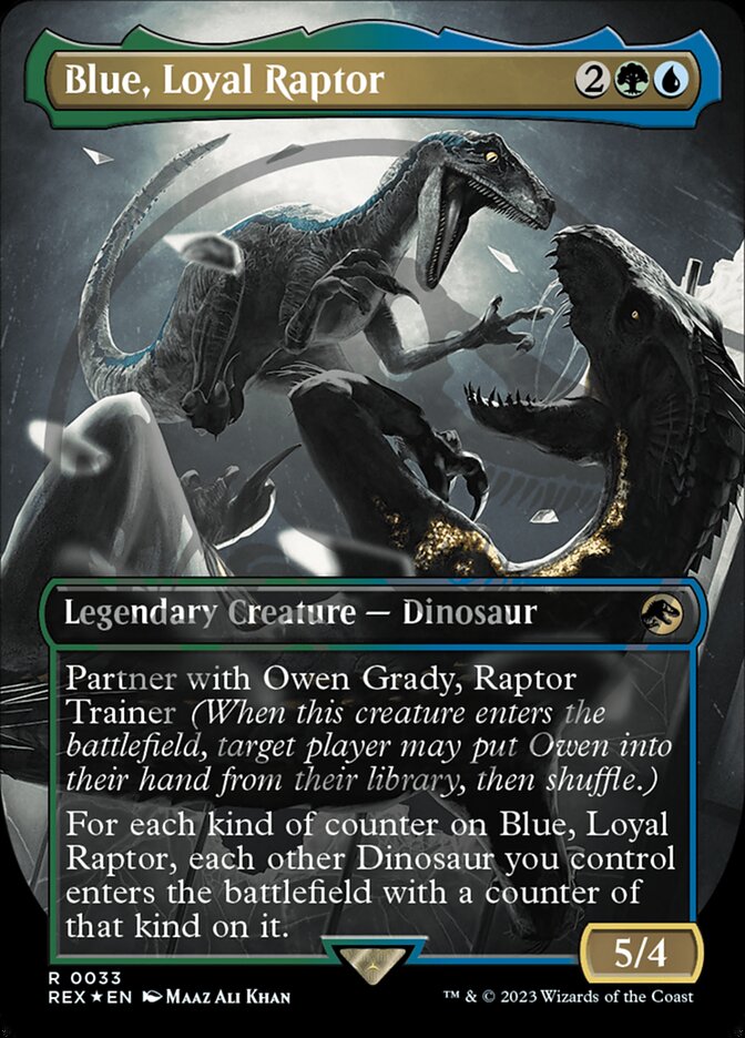 Magic the Gathering Card - Blue, Loyal Raptor - MTG Circle